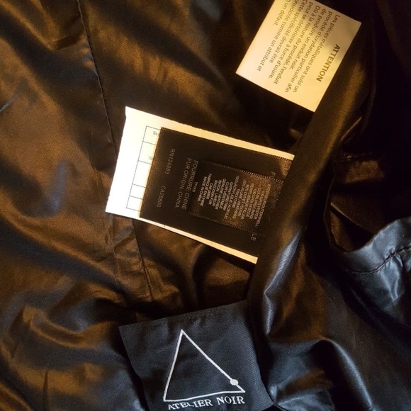 ⚡SOLD⚡NWOT Rudsak Atlier Noir Women's Down Genuine Fur + Leather Parka - Picture 11 of 14